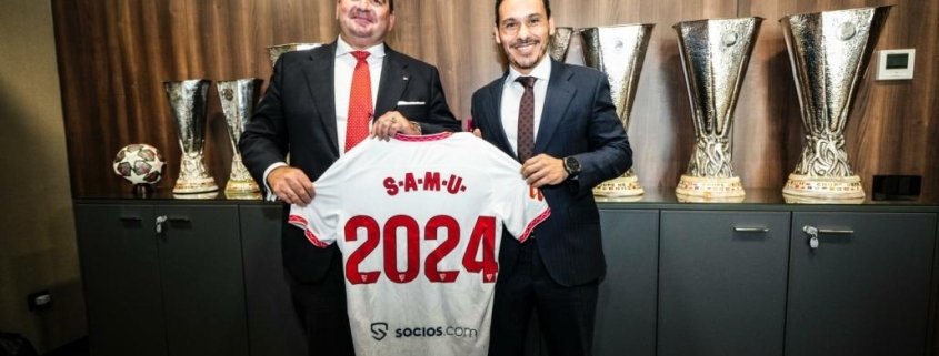 Firma de SAMU y Sevilla FC